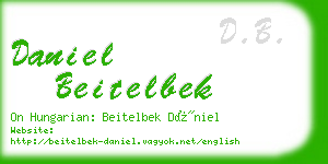 daniel beitelbek business card